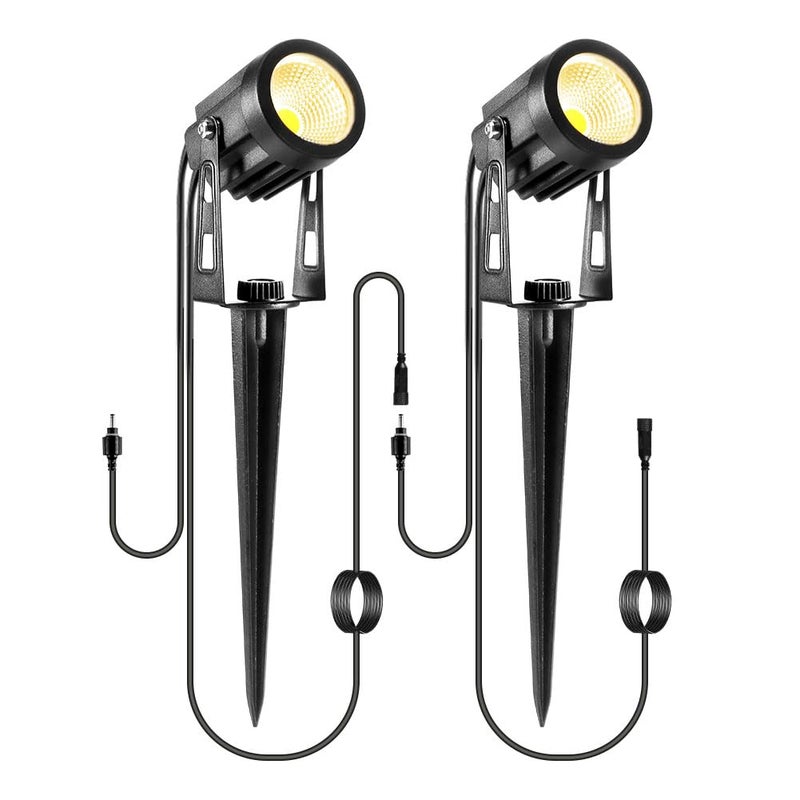 GreenClick 2 Pack Extension Lights Each with 3M/9.84ft Cables for Warm White Landscape Lights, No Plug/Adapter - Image 1